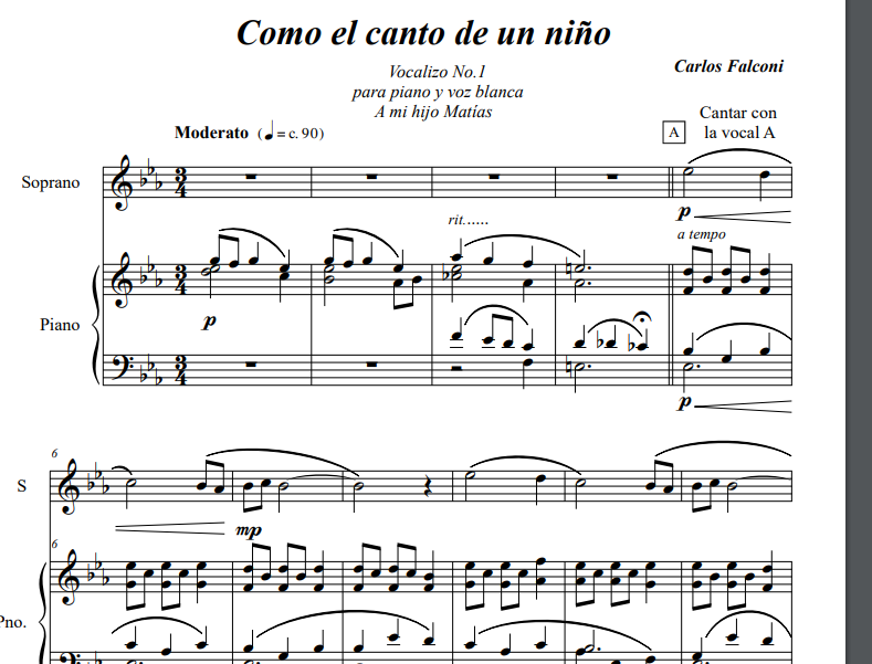 Como el canto de un niño