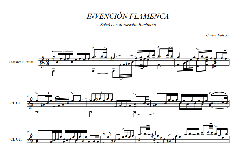 Invención flamenca (Soleá Bachiana)