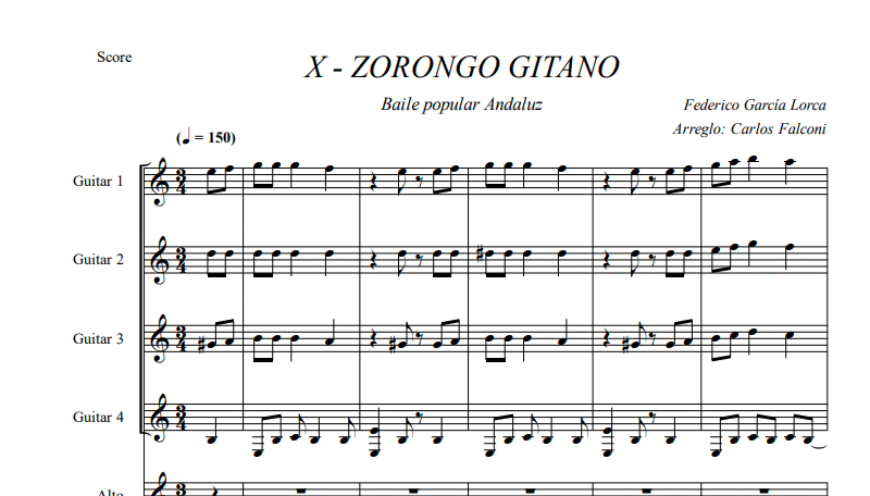 Zorongo Gitano (García Lorca)